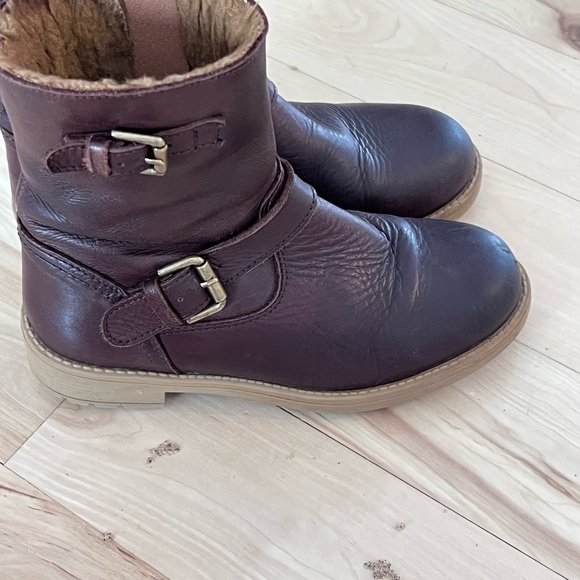 Enzo Angiolini Kids Brown Leather Boots - Picture 1 of 6